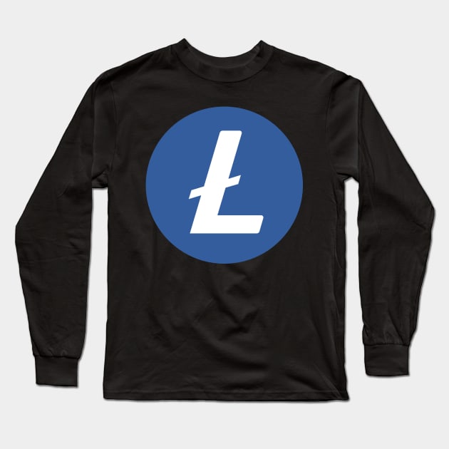 Litecoin ltc Crypto coin Crytopcurrency Long Sleeve T-Shirt by JayD World